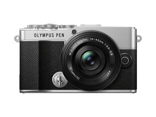 Olympus PEN E-P7 + ED 14-42mm EZ PANCAKE, Silver kaina ir informacija | Skaitmeniniai fotoaparatai | pigu.lt