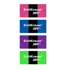 Ластик ErichKrause JOY Rainbow, 2 шт. цена и информация | Kanceliarinės prekės | pigu.lt