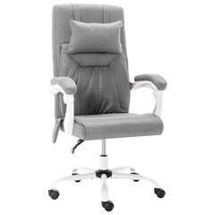Masažinė biuro kėdė, pilka цена и информация | Офисные кресла | pigu.lt