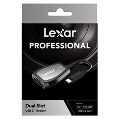 Адаптер Lexar LRW470U-RNHNG USB-C, Micro SD — USB 3.2 Gen1 цена и информация | Адаптеры, USB-разветвители | pigu.lt