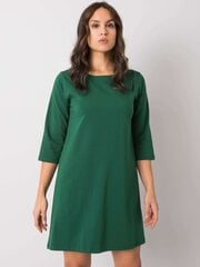 Rue Paris Темно-зеленое платье с кружевной вставкой цена и информация | Платья | pigu.lt