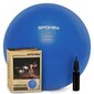 Gimnastikos kamuolys Spokey Fitball III 75 cm, mėlynas kaina ir informacija | Gimnastikos kamuoliai | pigu.lt