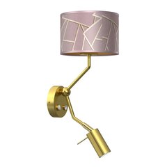 Настенный светильник ZIGGY PINK Gold/Pink 1xE27 + 1x mini GU10 цена и информация | Настенные светильники | pigu.lt