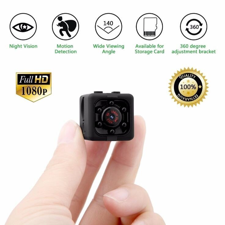 Mini šnipinėjimo kamera SQ11 1080P Full HD mini DV kaina ir informacija | Stebėjimo kameros | pigu.lt