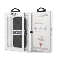 GUBKP13S4GDGR Guess PU 4G Printed Stripe Book Case for iPhone 13 Mini Grey цена и информация | Чехлы для телефонов | pigu.lt