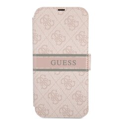 GUBKP13S4GMGPI Guess PU 4G Metal Logo Book Case for iPhone 13 Mini Pink цена и информация | Чехлы для телефонов | pigu.lt