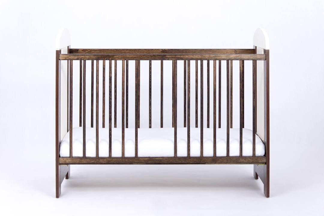Kūdikio lovytė Drewex Bear&Butterfly, 60x120 cm, ruda kaina ir informacija | Kūdikių lovytės | pigu.lt