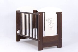 Drewex детская кровать Mõmmi Standard, цвет: темный орех цена и информация | Детские кроватки | pigu.lt