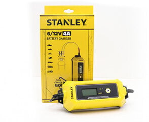 Akumuliatoriaus įkroviklis Stanley SXAE00025 6-12V 4A kaina ir informacija | Akumuliatorių krovikliai | pigu.lt
