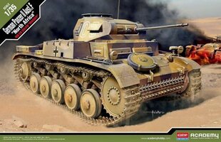 Klijuojamas Modelis Academy 13535 German Panzer II Ausf.F "North Africa" 1/35 kaina ir informacija | Klijuojami modeliai | pigu.lt