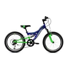 Dviratis vaikams Capriolo MTB CTX200 20", mėlynas/žalias цена и информация | Велосипеды | pigu.lt