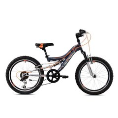 Молодежный велосипед Capriolo CTX 200 20, серый-оранжевый, рама 11 цена и информация | Велосипеды | pigu.lt