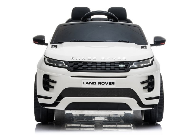 Dvivietis vaikiškas elektromobilis Lean Range Rover Evoque, baltas kaina ir informacija | Elektromobiliai vaikams | pigu.lt