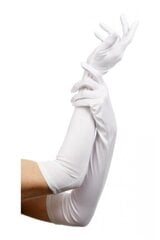 Сатиновые перчатки, 60 см цена и информация | Карнавальные костюмы | pigu.lt