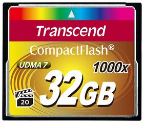 Карта памяти Transcend 32GB CF цена и информация | Карты памяти для фотоаппаратов, камер | pigu.lt
