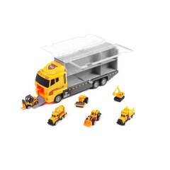 Игрушечный грузовик со стартовым оборудованием + строительная техника из металла цена и информация | Игрушки для мальчиков | pigu.lt