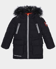 Черное полупальто зимнее для мальчиков Gulliver цена и информация | Зимняя одежда для детей | pigu.lt