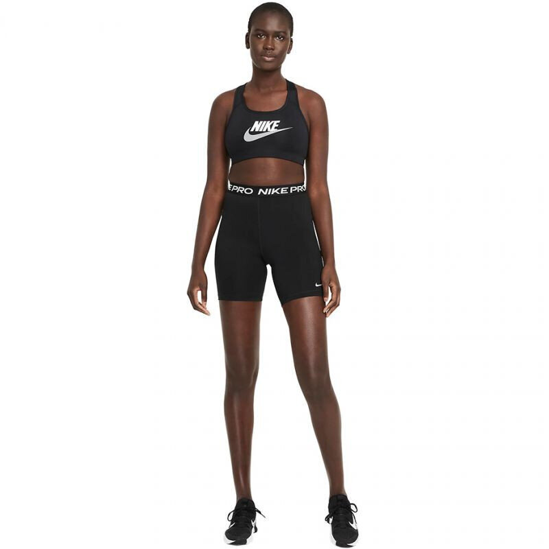 Sportinė liemenėlė moterims Nike Dri-FIT Swsh CB Futura GX Bra W DM0579 010, juoda kaina ir informacija | Sportinė apranga moterims | pigu.lt