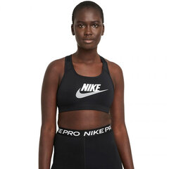 Женский спортивный бюстгальтер Nike Dri-FIT Swsh CB Futura GX Bra W DM0579 010, черный цена и информация | Спортивная одежда женская | pigu.lt