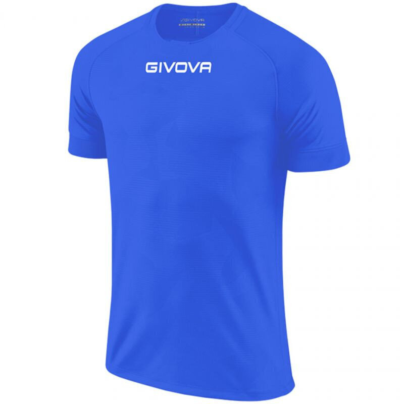Sportiniai marškinėliai vyrams Givova Capo MC M MAC03 0002, mėlyni kaina ir informacija | Futbolo apranga ir kitos prekės | pigu.lt