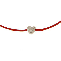 Красная нить браслет с сертифицированным бриллиантом 0,03 карата цена и информация | Женский браслет | pigu.lt
