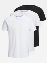 Marškinėliai vyrams Jack&Jones Jjeorganic Basic Tee MP, 3 vnt., balti kaina ir informacija | Marškinėliai moterims | pigu.lt