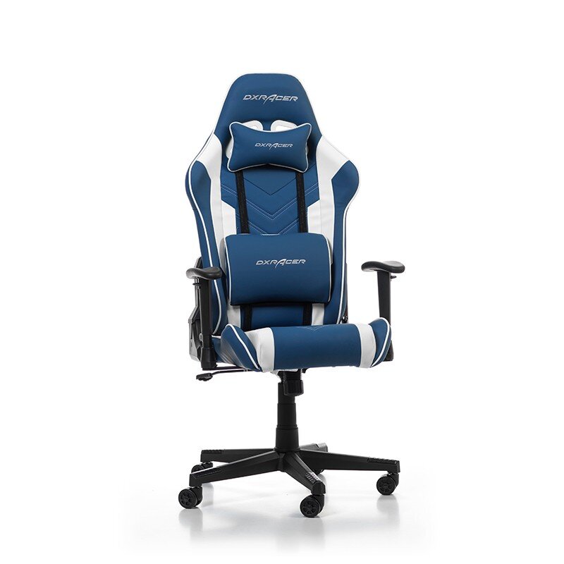 Žaidimų kėdė DXRacer PRINCE P132-BW, mėlyna kaina ir informacija | Biuro kėdės | pigu.lt
