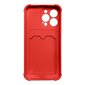 Hurtel Card Armor Case cover skirtas iPhone 13 mini, raudonas цена и информация | Telefono dėklai | pigu.lt