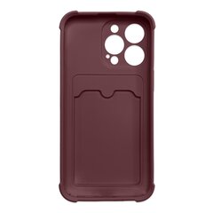 Hurtel Card Armor Case cover skirtas iPhone 13 mini, violetinis kaina ir informacija | Telefono dėklai | pigu.lt