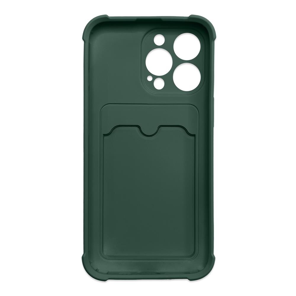 Hurtel Card Armor Case cover skirtas iPhone 13 mini, žalias цена и информация | Telefono dėklai | pigu.lt