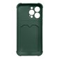 Hurtel Card Armor Case cover skirtas iPhone 13 mini, žalias цена и информация | Telefono dėklai | pigu.lt