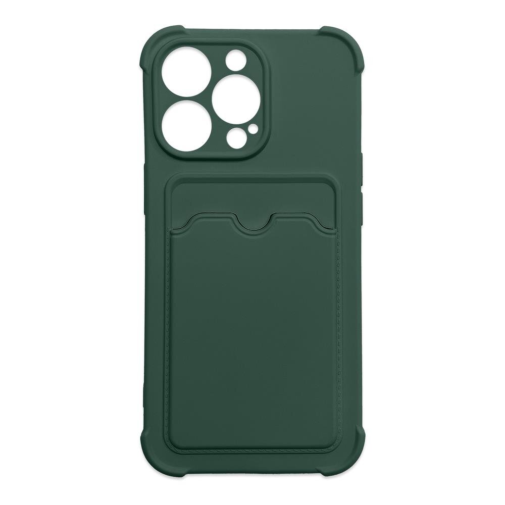 Hurtel Card Armor Case cover skirtas iPhone 13 mini, žalias цена и информация | Telefono dėklai | pigu.lt