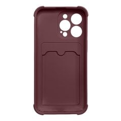 Hurtel Card Armor Case cover skirtas iPhone 13 Pro, violetinis kaina ir informacija | Telefono dėklai | pigu.lt