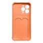 Hurtel Card Armor Case cover skirtas iPhone 13 Pro, oranžinis kaina ir informacija | Telefono dėklai | pigu.lt