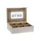 Dėžutė arbatai DKD Home Decor, 24 x 16 x 7.5 cm kaina ir informacija | Maisto saugojimo  indai | pigu.lt