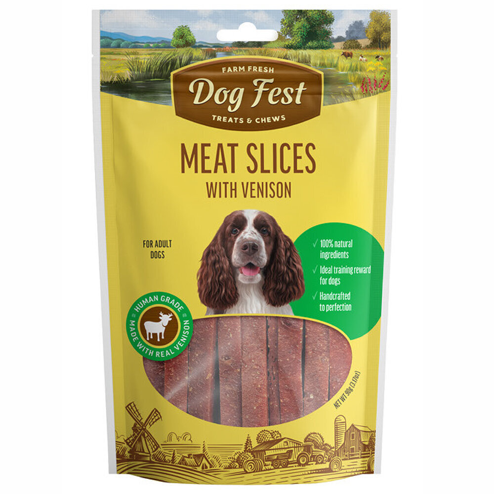 DogFest Elnienos medalionai, suaugusiems šunims, 90g цена и информация | Skanėstai šunims | pigu.lt