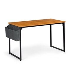 Rašomasis stalas su medžiaginiu krepšiu Modern Home, šviesiai rudas/juodas kaina ir informacija | Kompiuteriniai, rašomieji stalai | pigu.lt