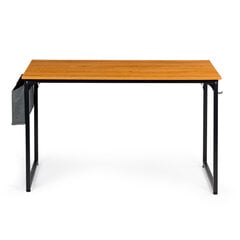 Rašomasis stalas su medžiaginiu krepšiu Modern Home, šviesiai rudas/juodas kaina ir informacija | Kompiuteriniai, rašomieji stalai | pigu.lt