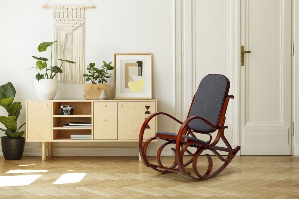 Supamas krėslas Modern Home, rudas/pilkas kaina ir informacija | Svetainės foteliai | pigu.lt