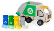 Medinė šiukšliavėžė su priedais Ecotoys цена и информация | Žaislai berniukams | pigu.lt