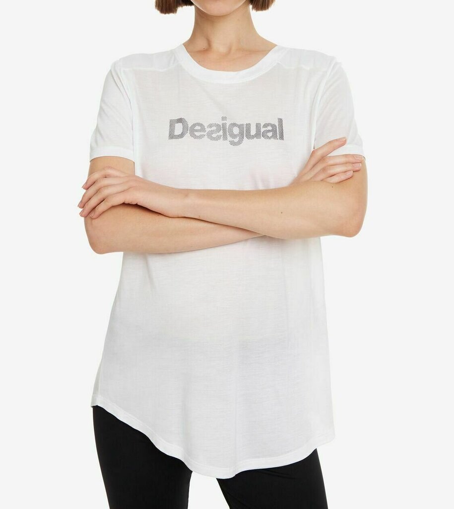 Marškinėliai moterims Desigual, balti kaina ir informacija | Marškinėliai moterims | pigu.lt