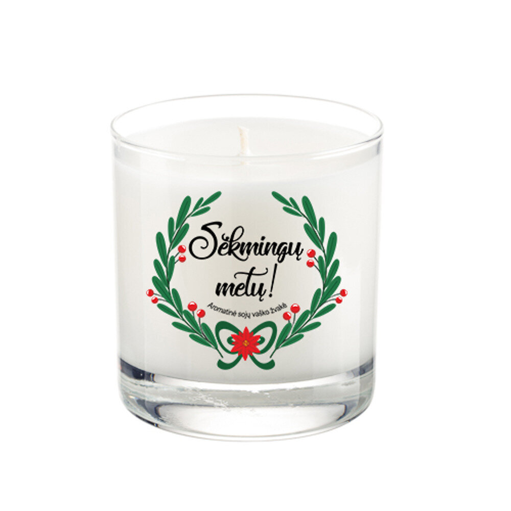 Aromaterapinė sojų vaško žvakė „Sėkmingų metų“ цена и информация | Kitos originalios dovanos | pigu.lt