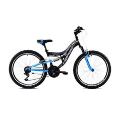 Dviratis vaikams Capriolo MTB CTX240 24", juodas/mėlynas kaina ir informacija | Dviračiai | pigu.lt