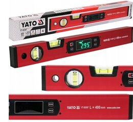 Skaitmeninis LCD gulsčiukas YATO 400 mm, YT-30397 kaina ir informacija | Mechaniniai įrankiai | pigu.lt