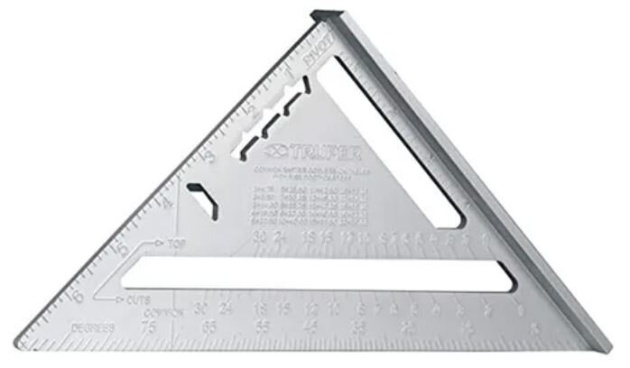 Aliuminio dailidės kampainis Truper ET-7A, 1 vnt. kaina ir informacija | Mechaniniai įrankiai | pigu.lt