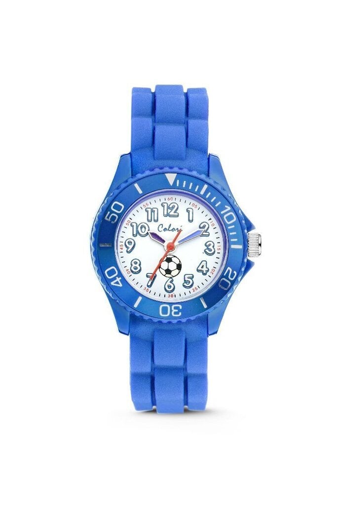 Vaikiškas laikrodis Colori Kidz futbolas 5-CLK011, mėlynas kaina ir informacija | Aksesuarai vaikams | pigu.lt
