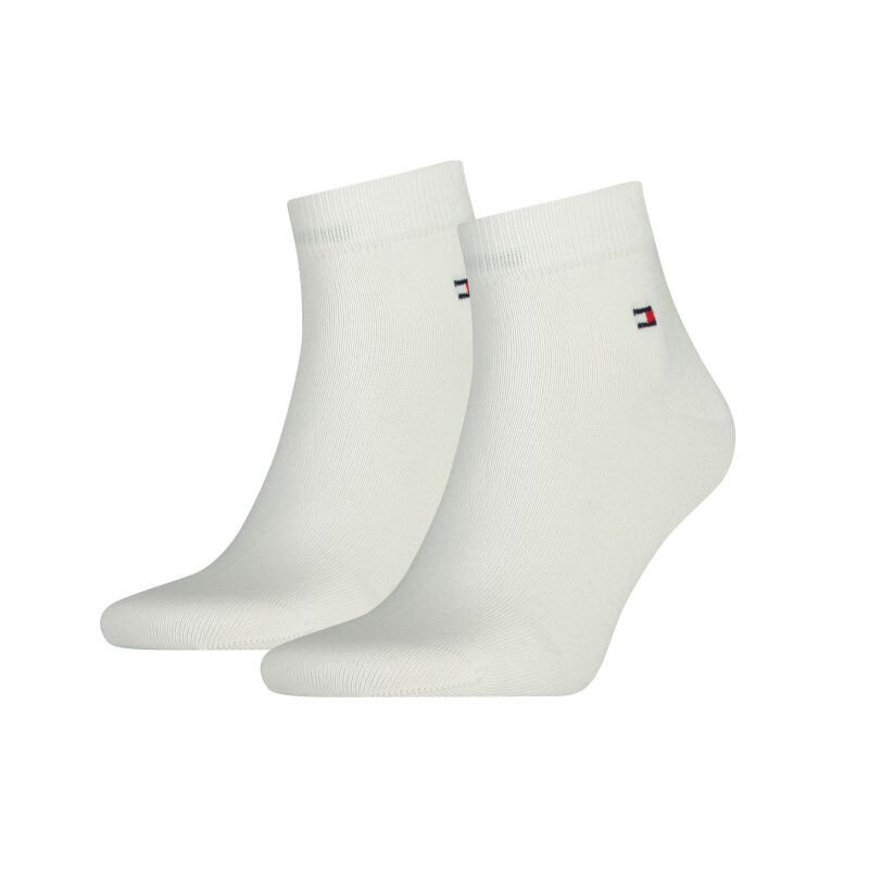 Vyriškos kojinės Tommy Hilfiger, 2 poros, baltos spalvos, 43-46, 907151701 kaina ir informacija | Vyriškos kojinės | pigu.lt