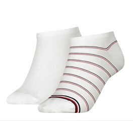 Moteriškos trumpos kojinės Tommy Hilfiger, 2 poros, baltos spalvos, 39-42, 907151672 39-42 kaina ir informacija | Moteriškos kojinės | pigu.lt