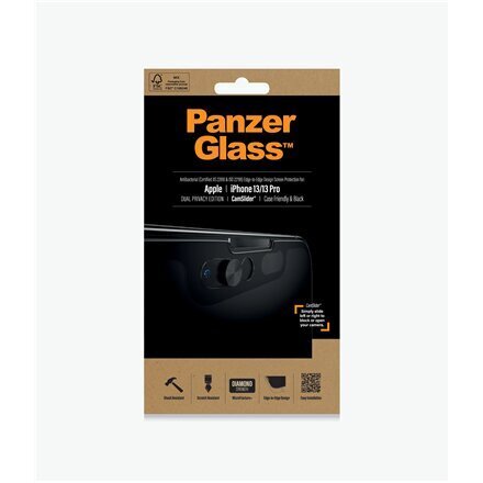 PanzerGlass Dual Privacy, skirtas iPhone 13/13 Pro kaina ir informacija | Apsauginės plėvelės telefonams | pigu.lt