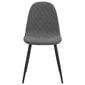 Valgomojo kėdės, 6vnt., tamsiai pilkos spalvos kaina ir informacija | Virtuvės ir valgomojo kėdės | pigu.lt